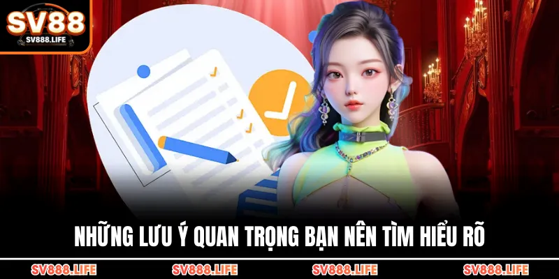 Những lưu ý quan trọng bạn nên tìm hiểu rõ